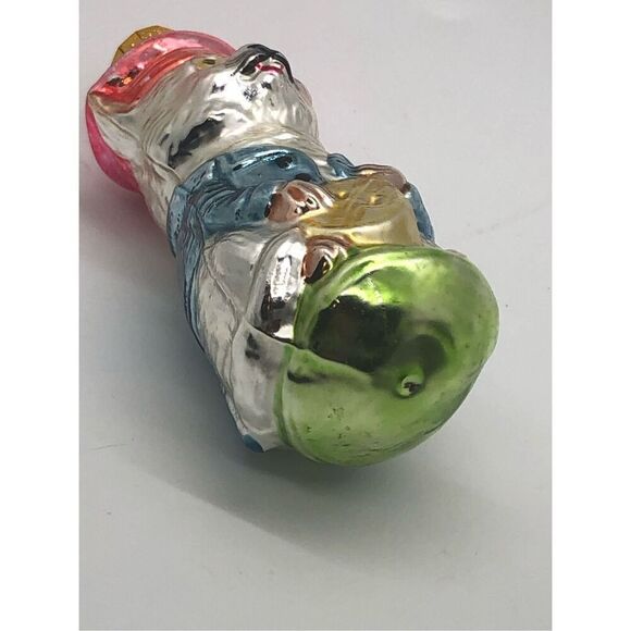 Old World Glass Radko Style Holiday Ornament Animal with Instrument Bear and Gui - Picture 11 of 16